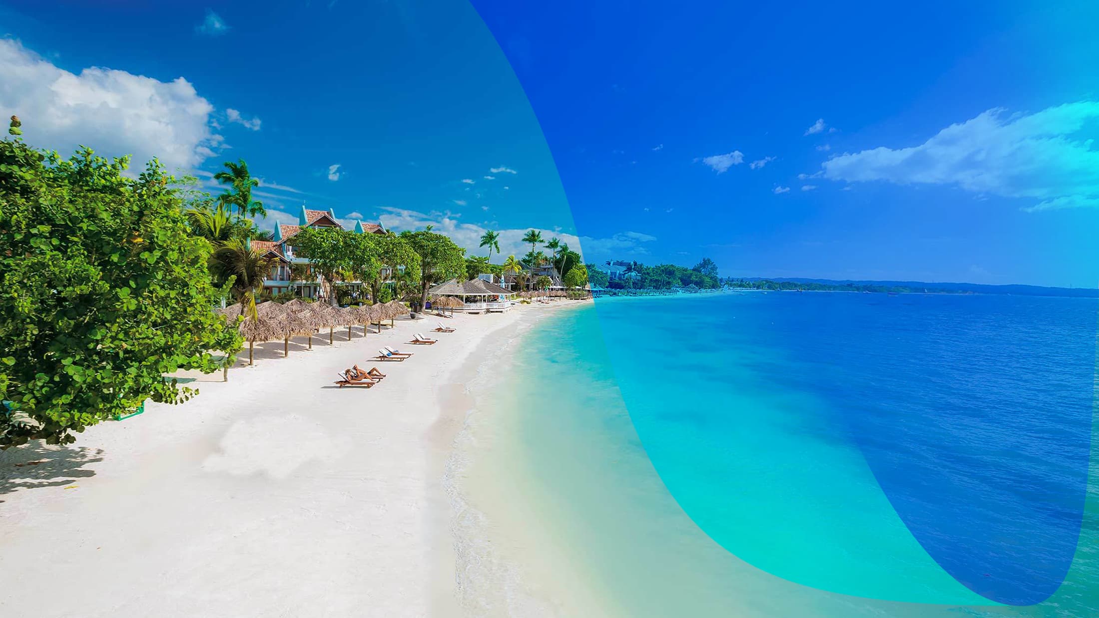 Beautiful white sand beach